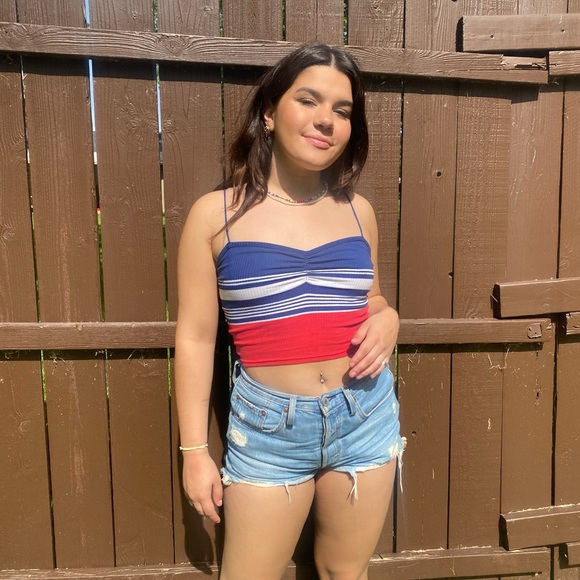 Pacsun red white and blue tank - Picture 2 of 2